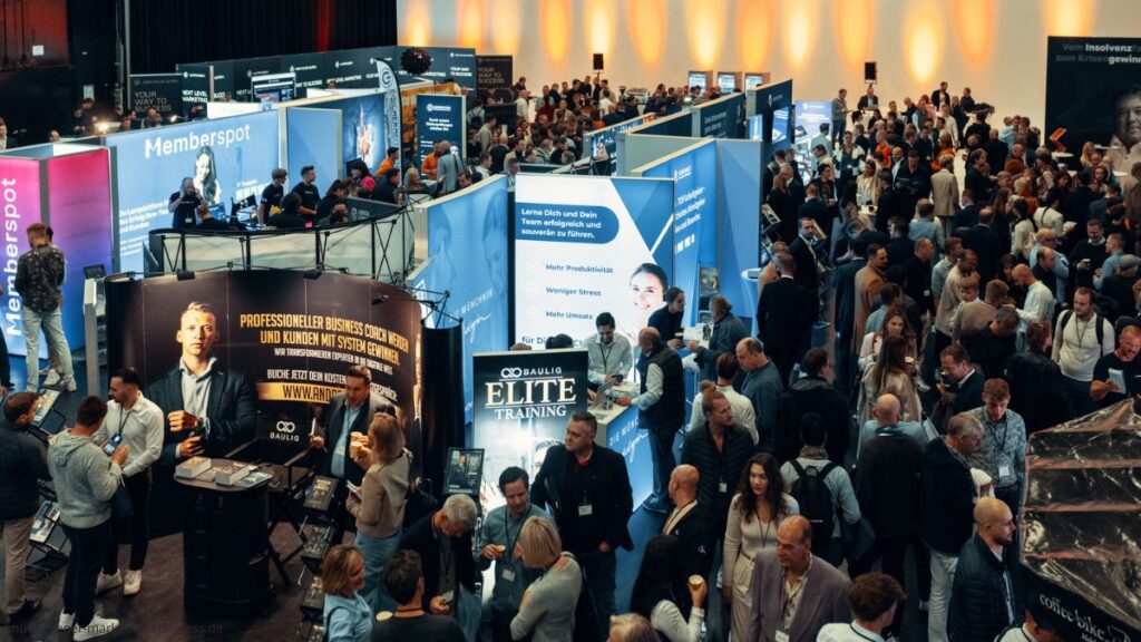Ausstellungsfläche für Unternehmen auf dem Münchener Marketing Kongress