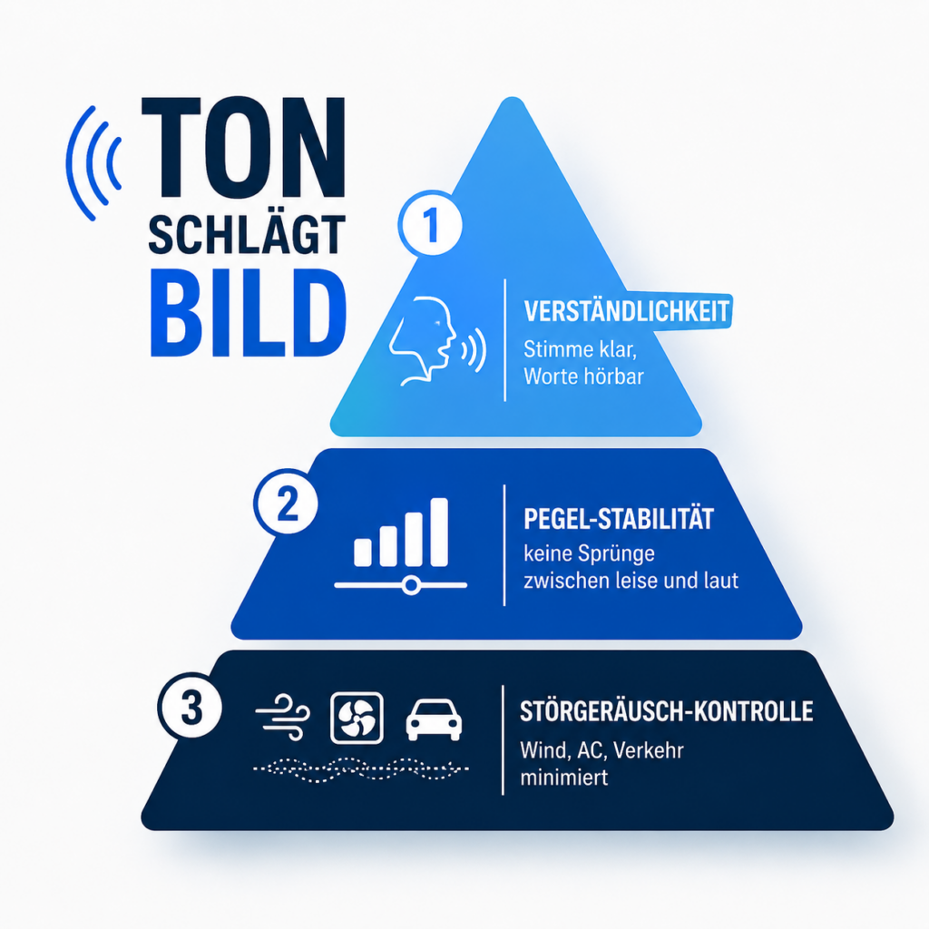3‑Stufen‑Pyramide: Ton schlägt Bild