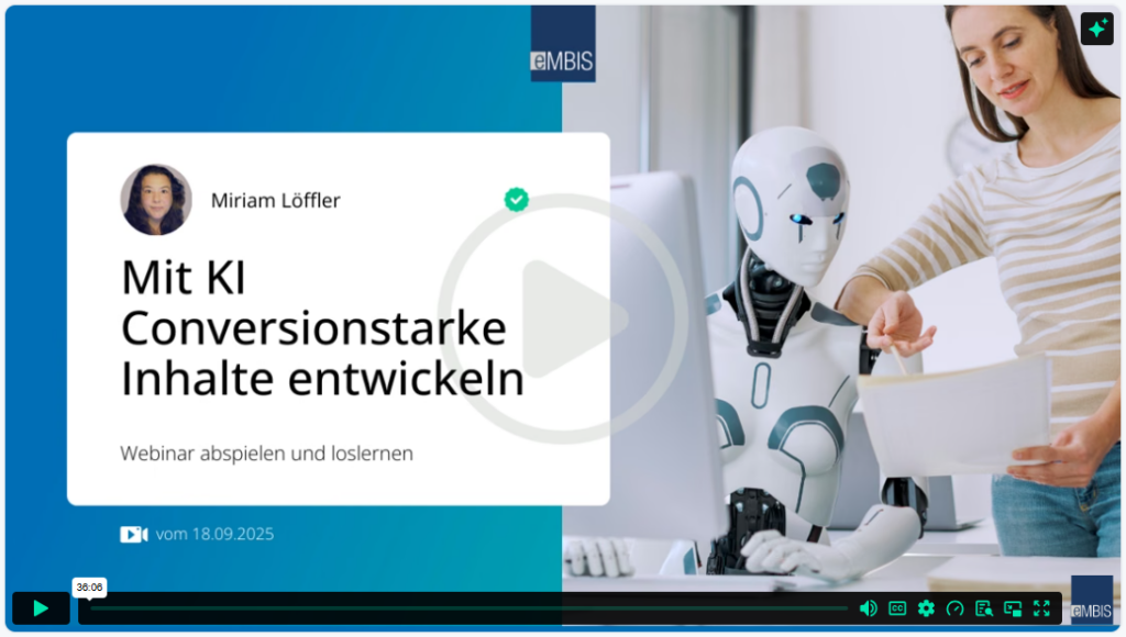 Webinar: Mehr Wirkung mit KI: Inhalte, die konvertieren